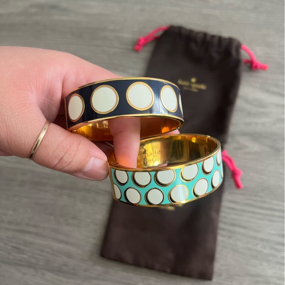 Kate Spade On The Ball and Make The Rounds Bangle Bracelets Bundle lot of 2 - Picture 6 of 12